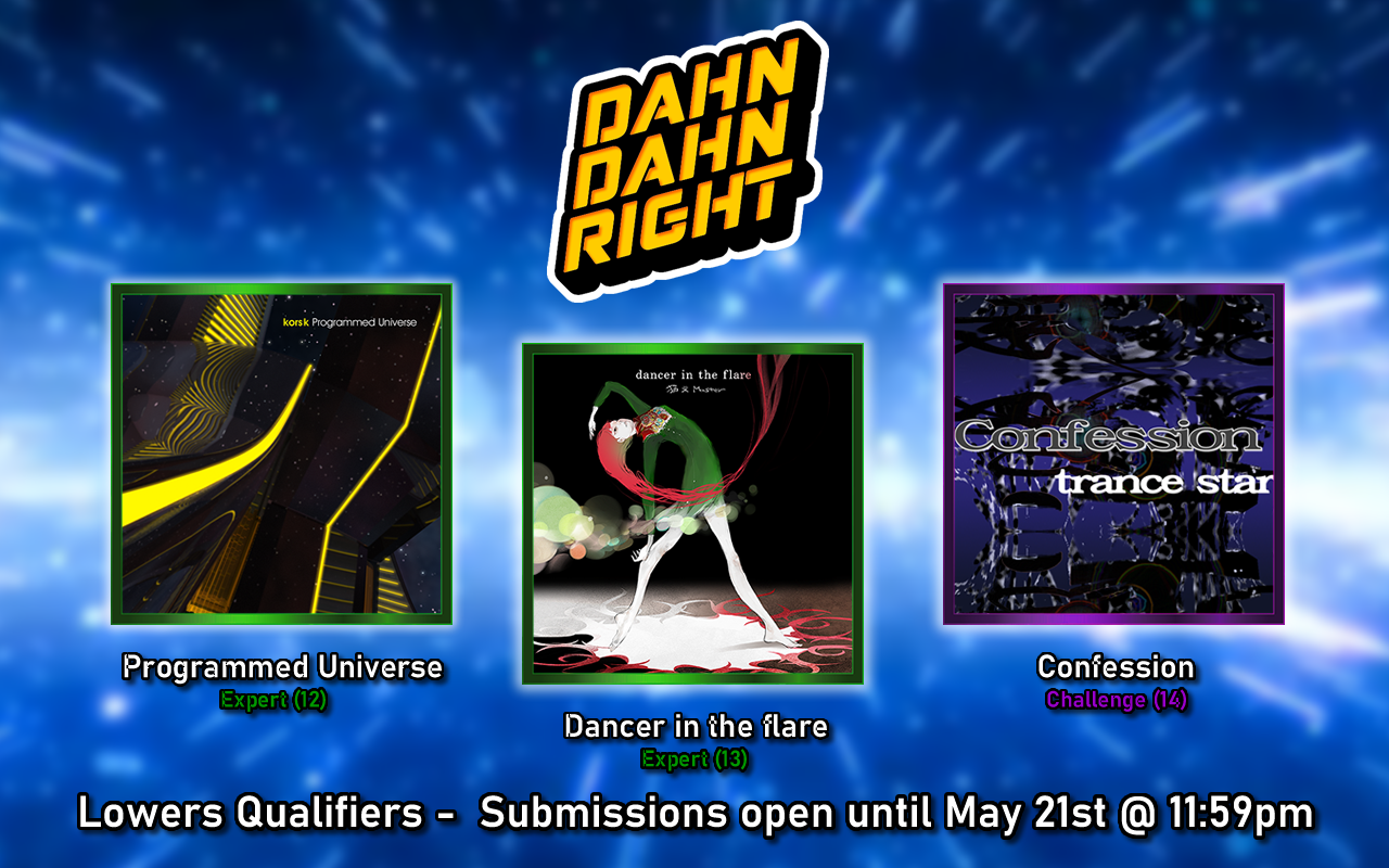 Promotional graphic - Dahn Dahn Right 2023 - Lowers qualifiers